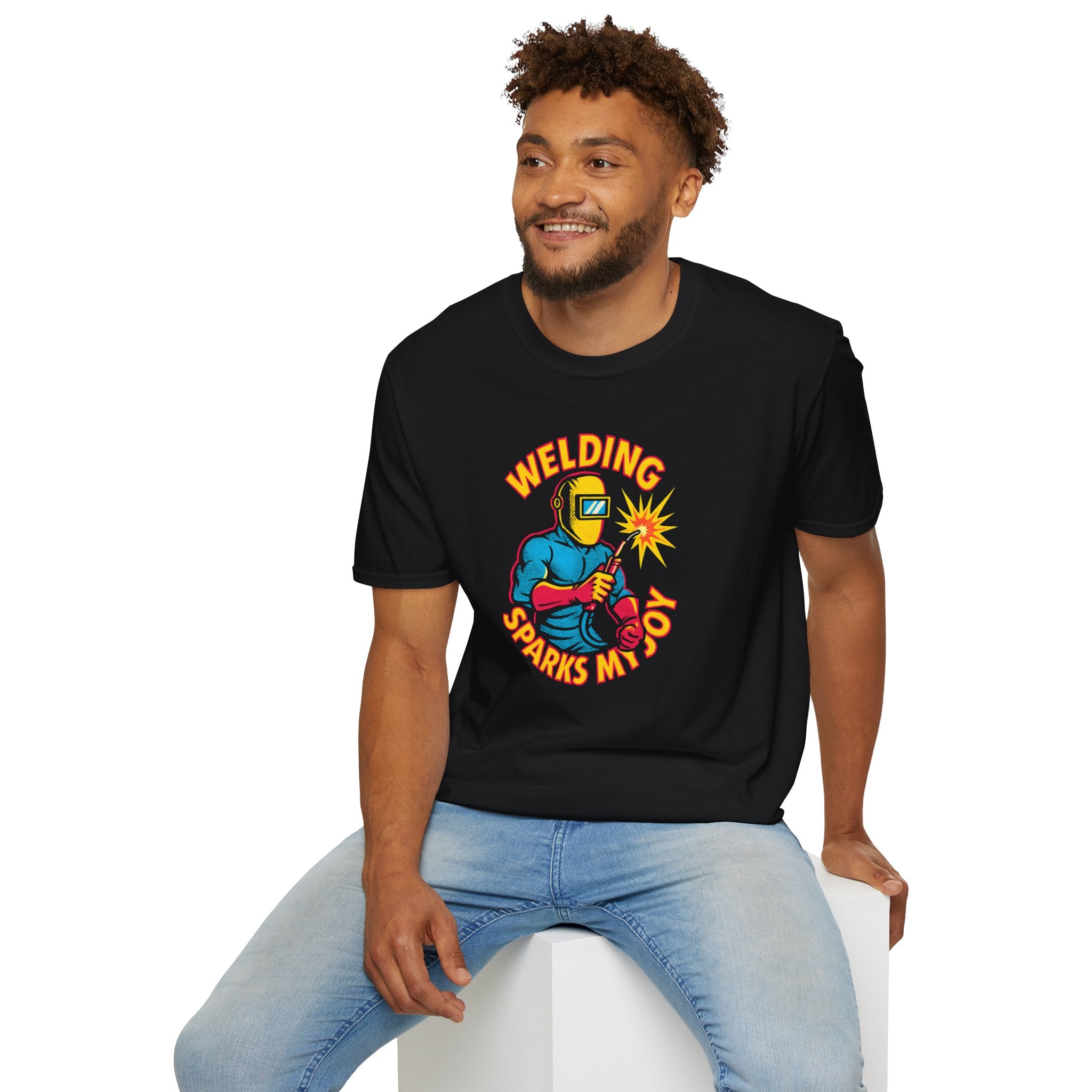 Welding Sparks My Joy T-Shirt — Welder Gift & Welding Hobby Tee-30% off in shopping cart