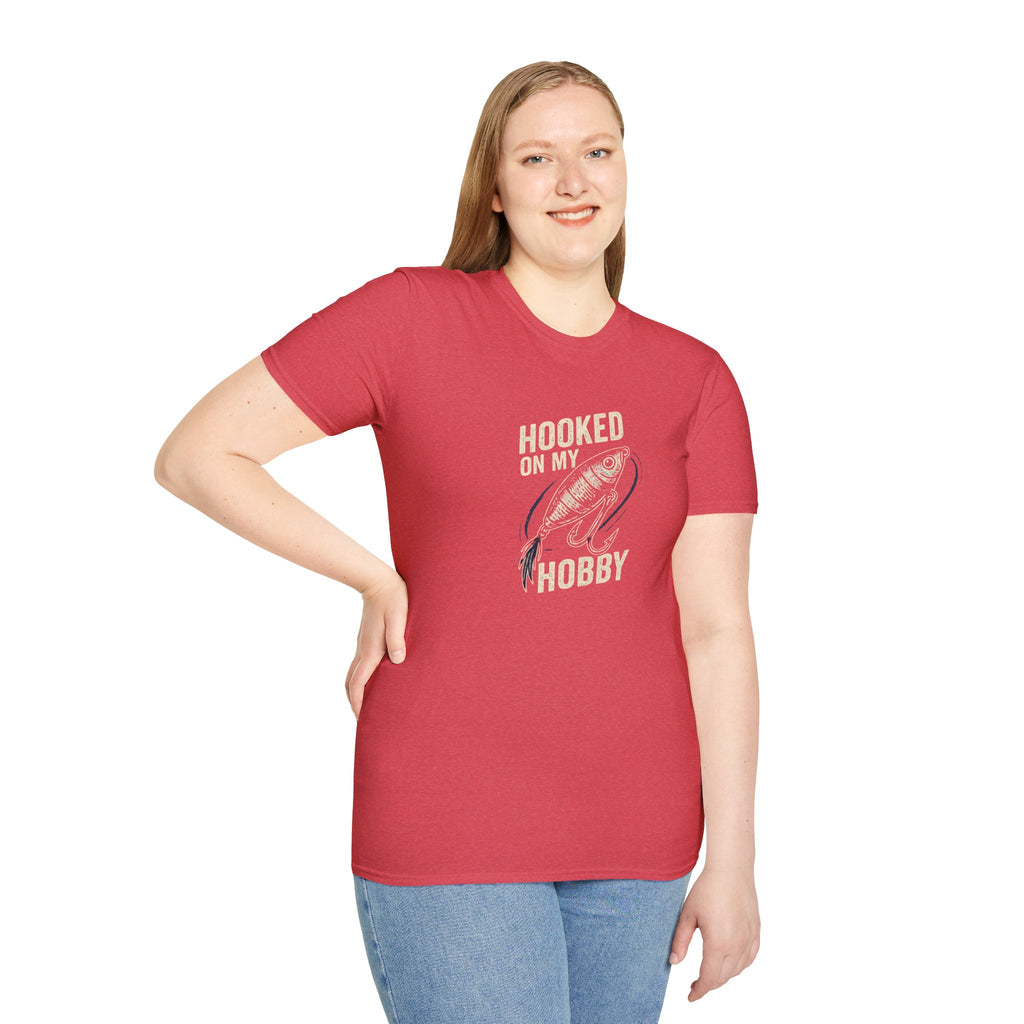 Hooked on My Hobby Fishing T-Shirt — Angler Graphic Tee    30% off in the shopping cart