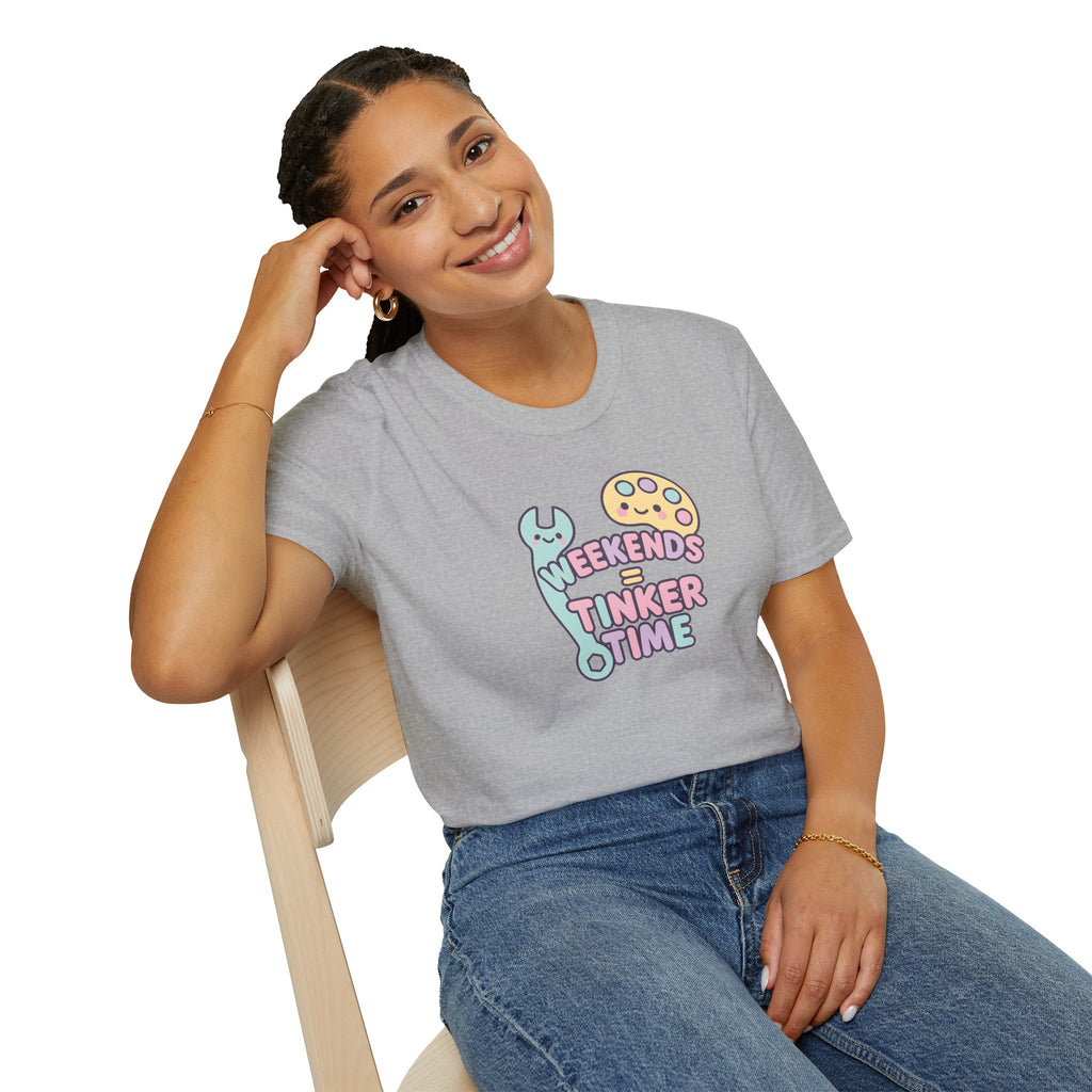 Handyman T-Shirt — "Weekends Are For Tinker Time"  30% off in the shopping cart