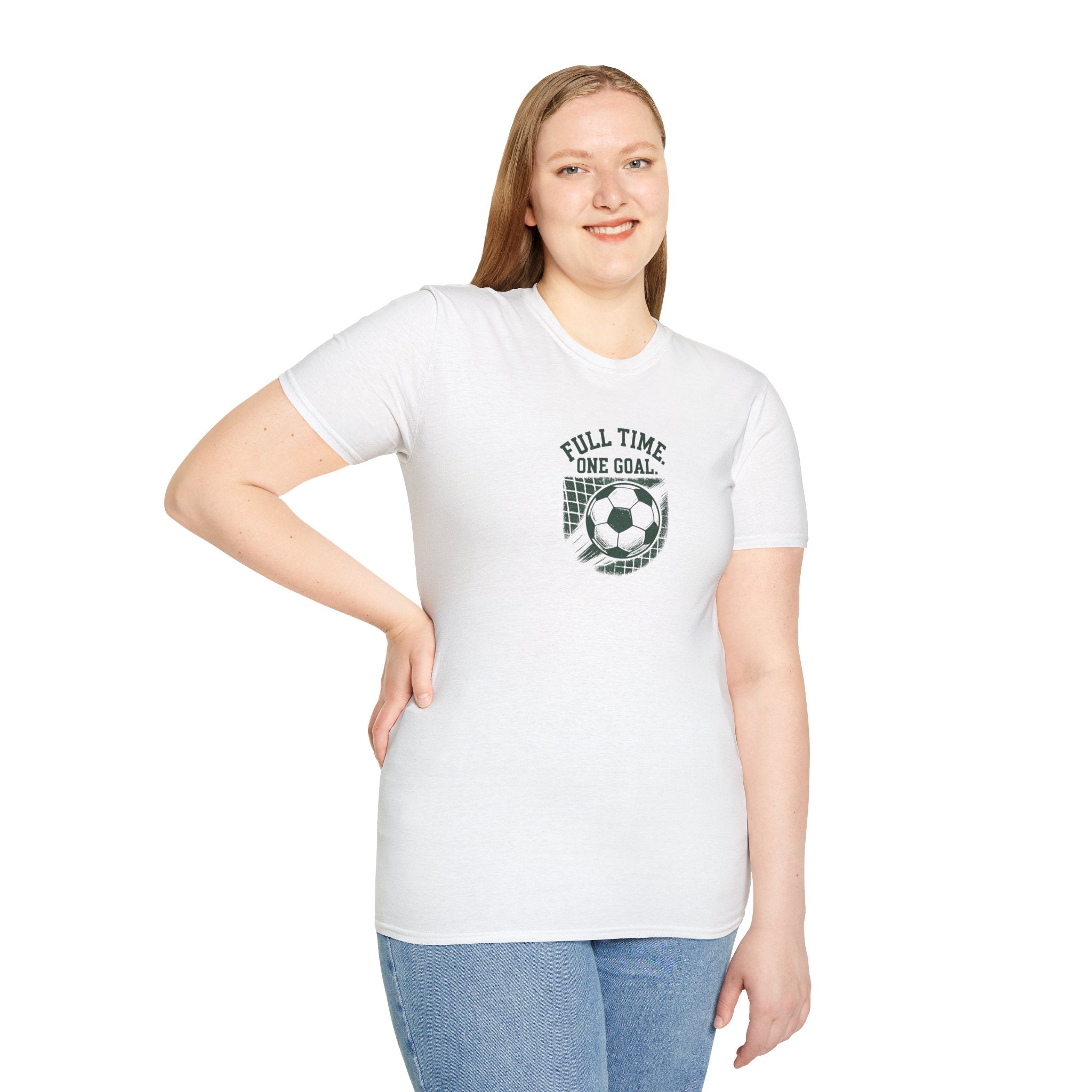 Full Time One Goal Soccer T-Shirt - Soccer Fan Tee-30% off in shopping cart