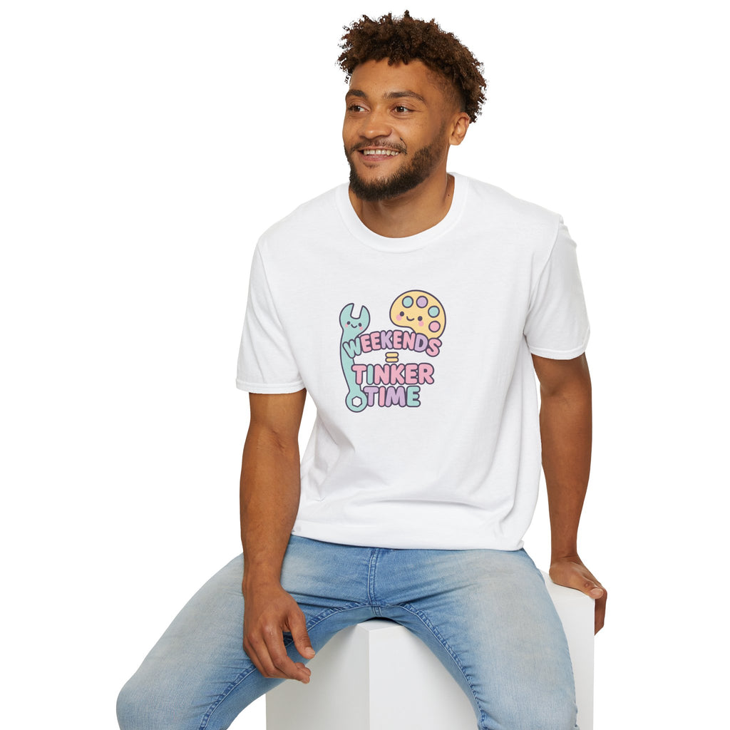 Handyman T-Shirt — "Weekends Are For Tinker Time"  30% off in the shopping cart