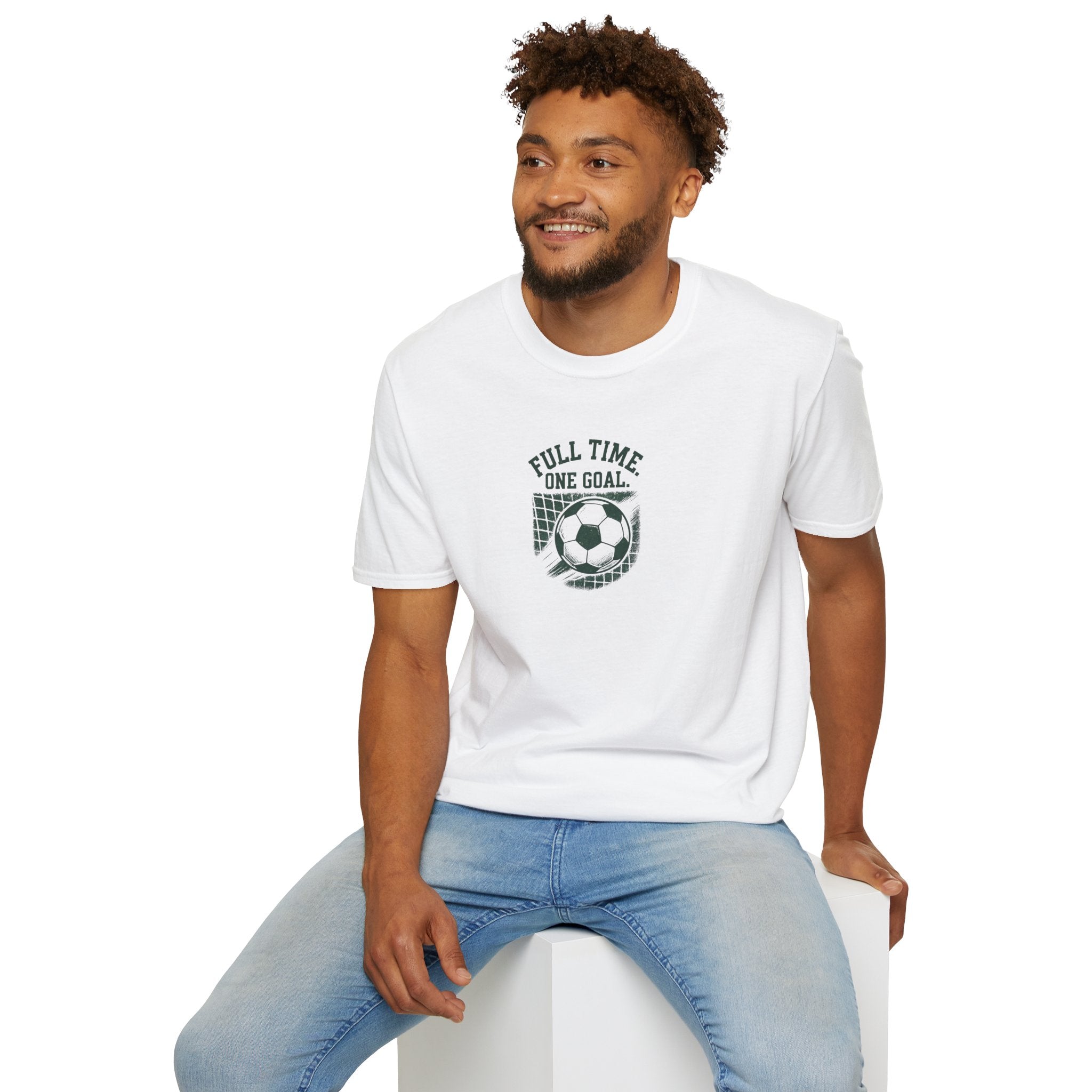 Full Time One Goal Soccer T-Shirt - Soccer Fan Tee-30% off in shopping cart