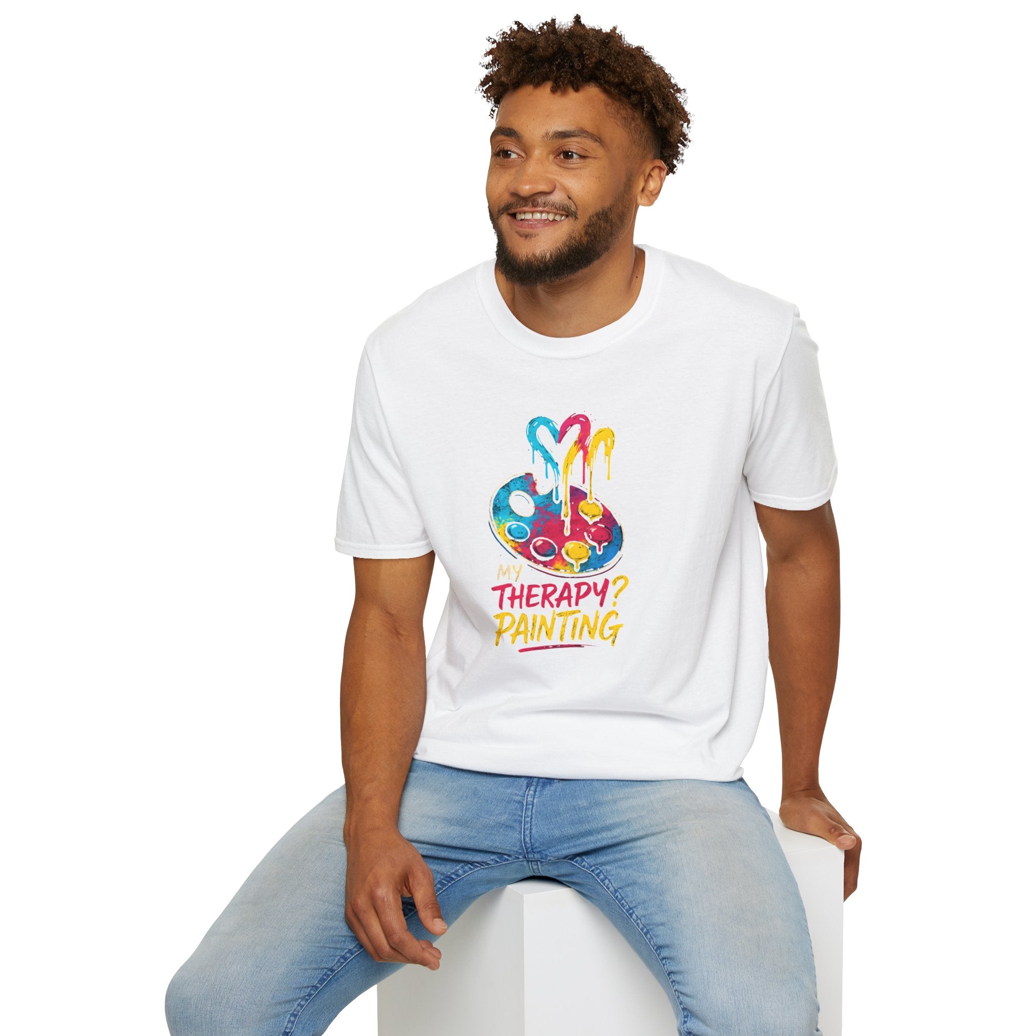 Painting Is My Therapy T-Shirt — Artist Hobby Tee       30% off in the shopping cart