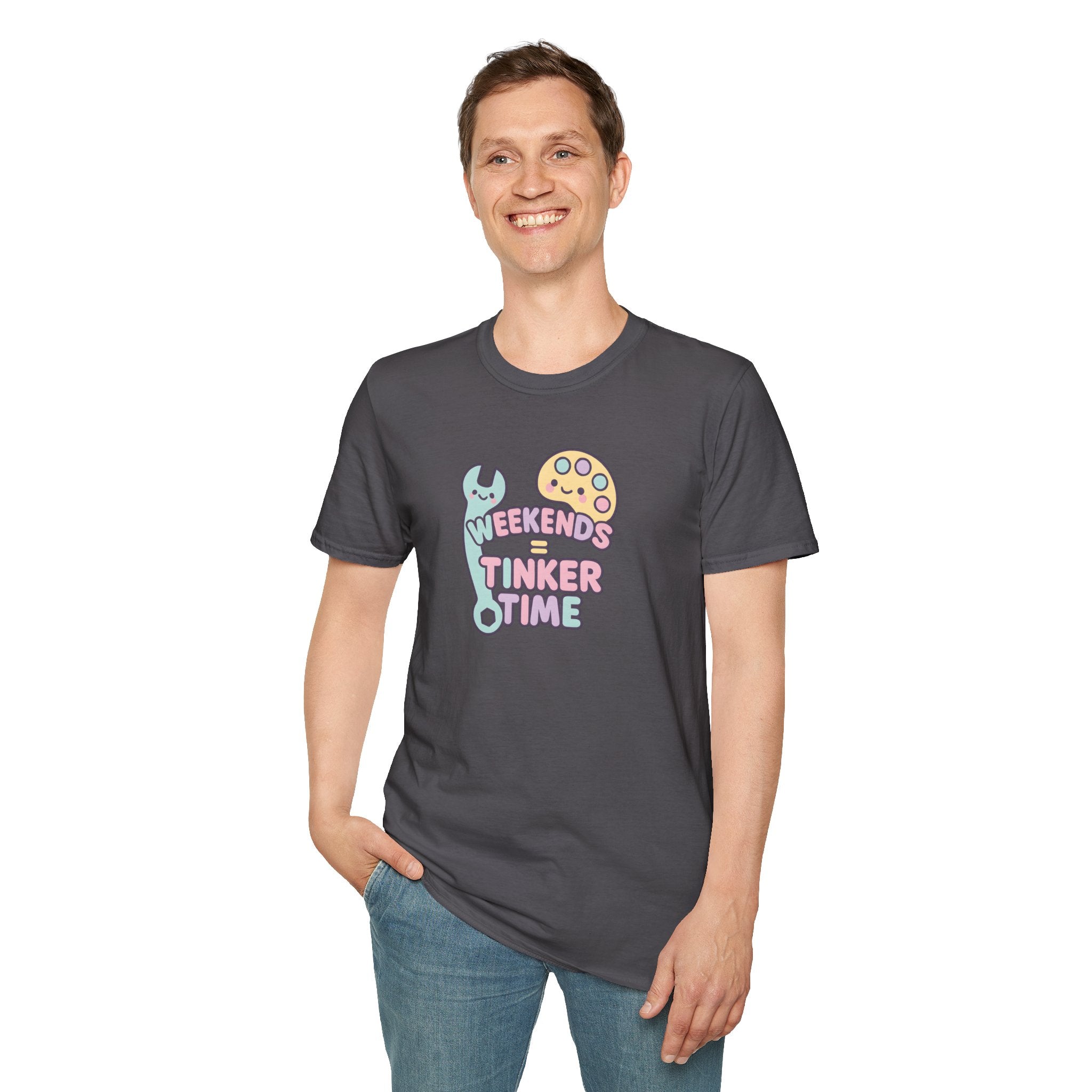 Handyman T-Shirt — "Weekends Are For Tinker Time"  30% off in the shopping cart
