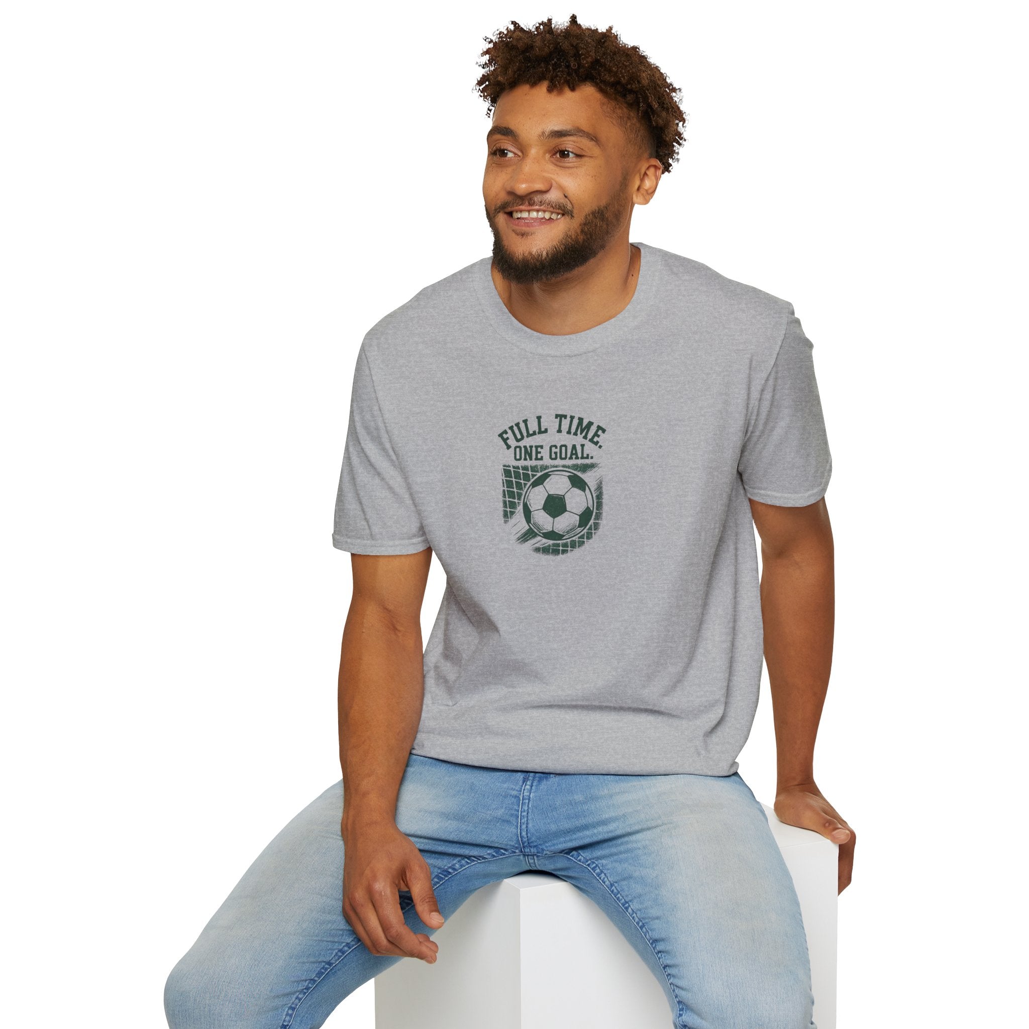 Full Time One Goal Soccer T-Shirt - Soccer Fan Tee-30% off in shopping cart