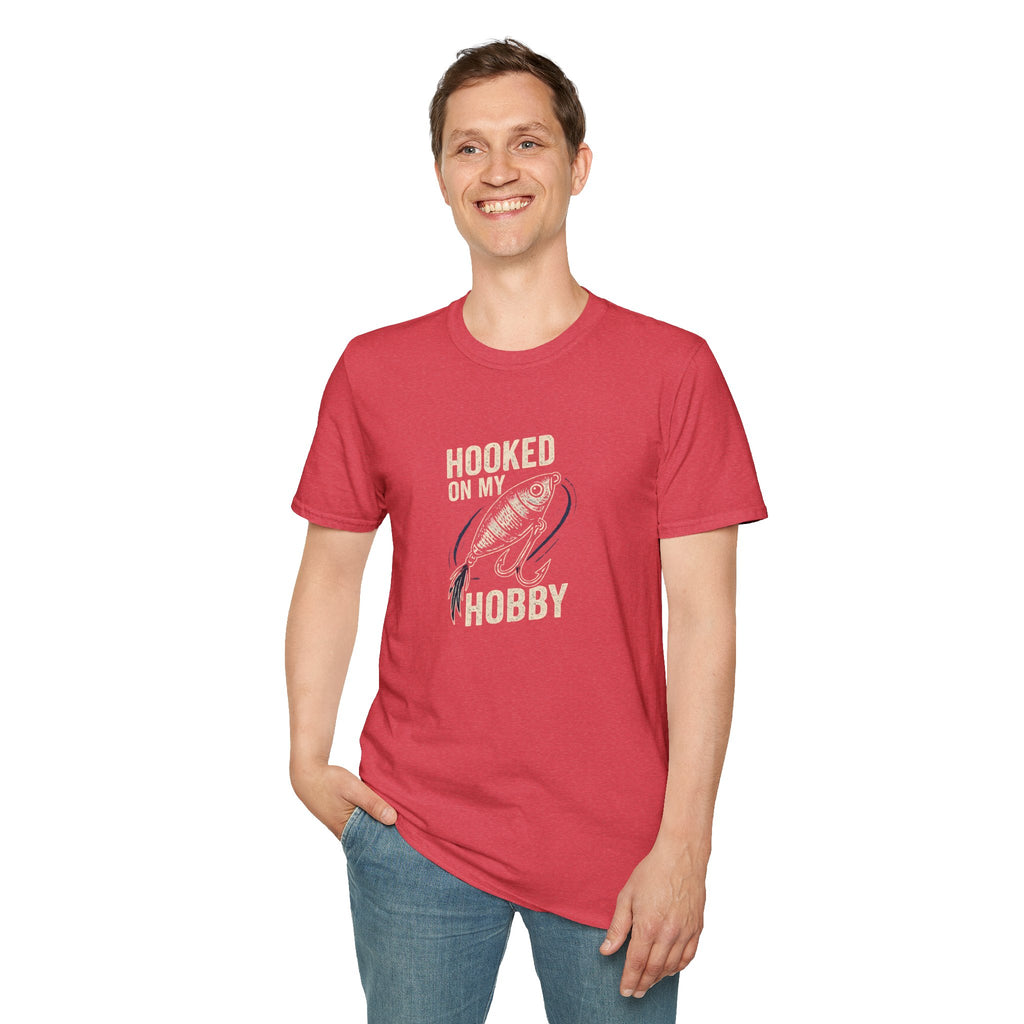 Hooked on My Hobby Fishing T-Shirt — Angler Graphic Tee    30% off in the shopping cart
