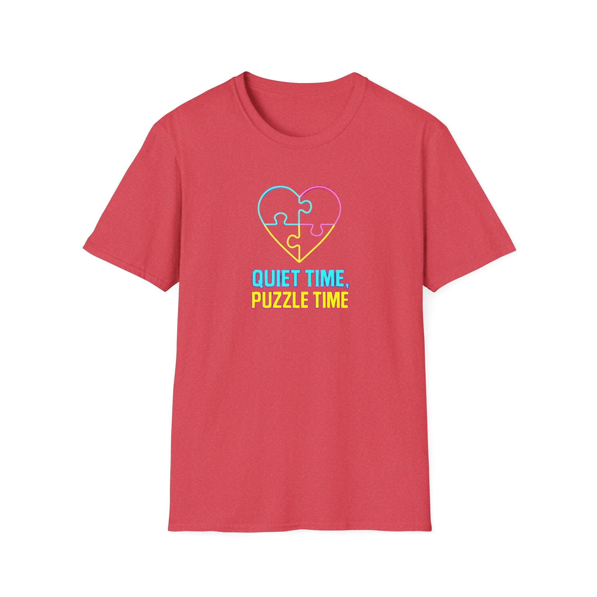 Puzzle Time Neon Heart T-Shirt