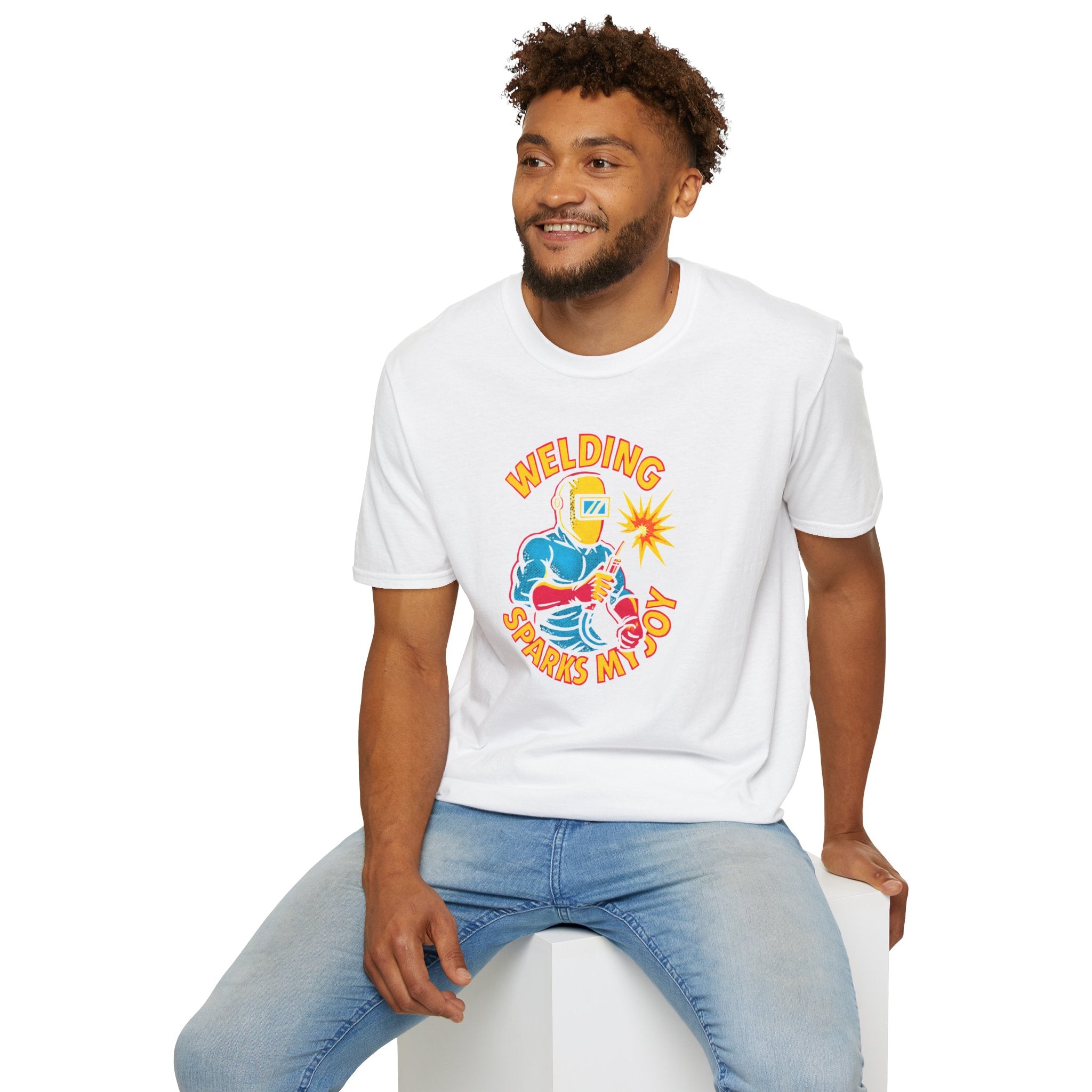 Welding Sparks My Joy T-Shirt — Welder Gift & Welding Hobby Tee-30% off in shopping cart