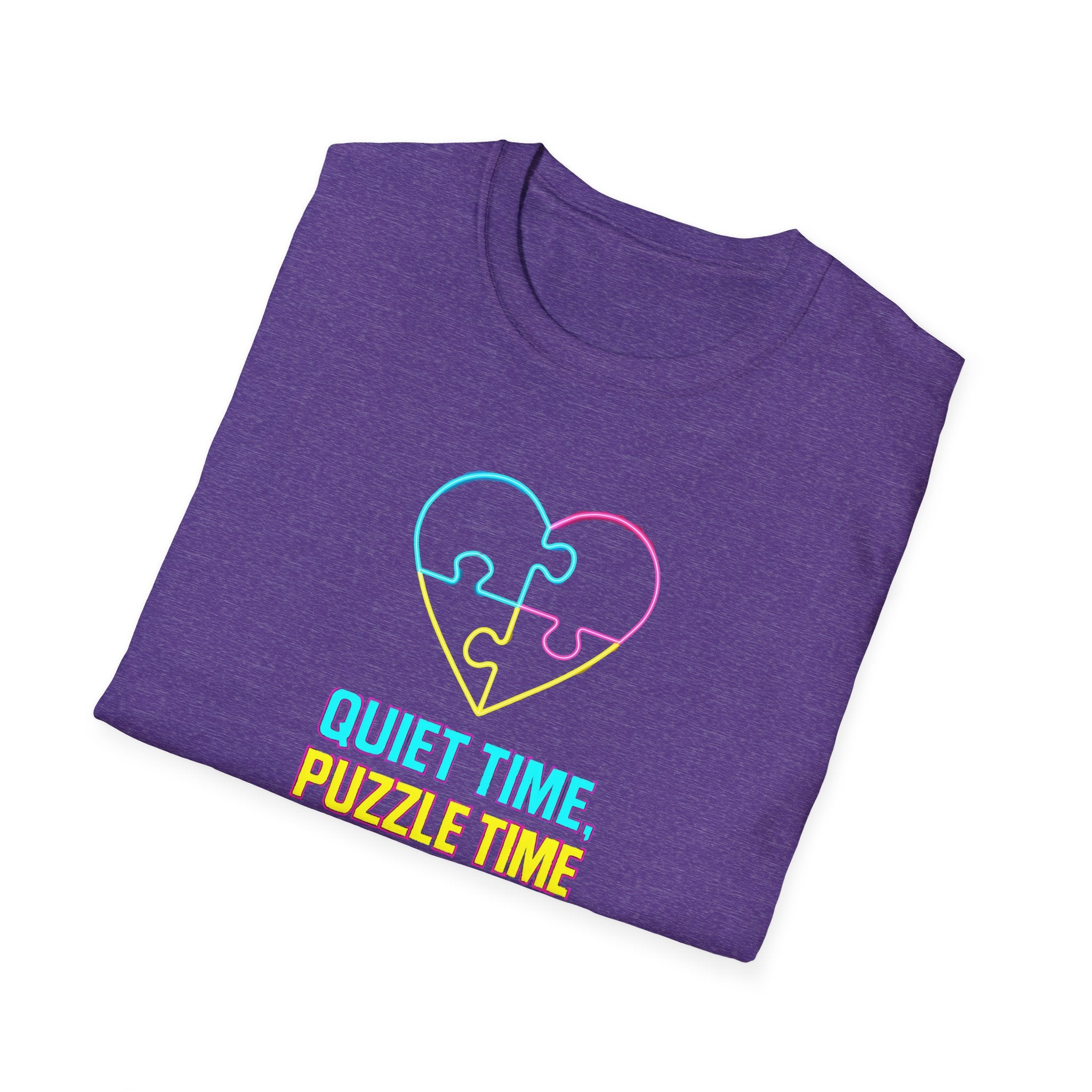 Puzzle Time Neon Heart T-Shirt