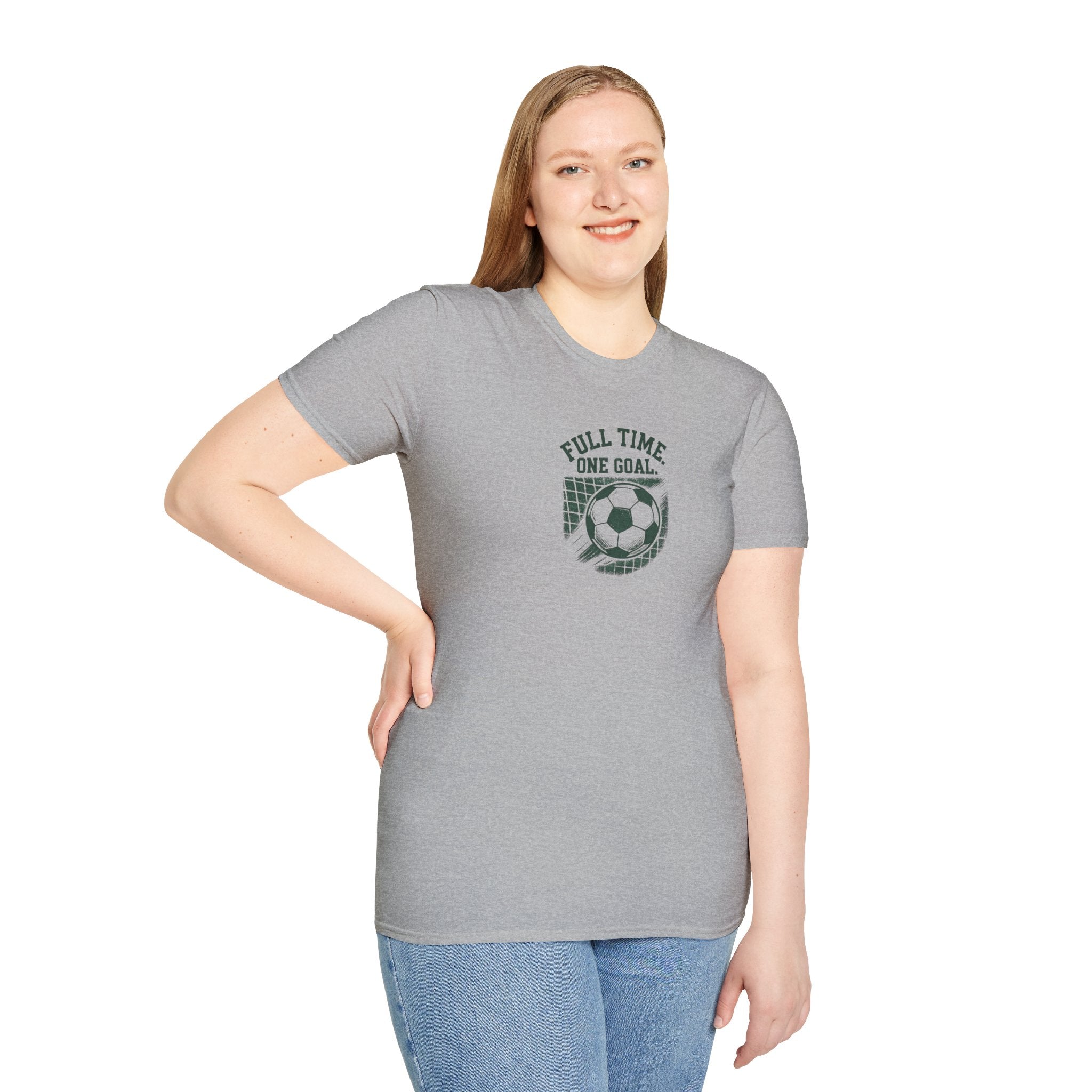 Full Time One Goal Soccer T-Shirt - Soccer Fan Tee-30% off in shopping cart