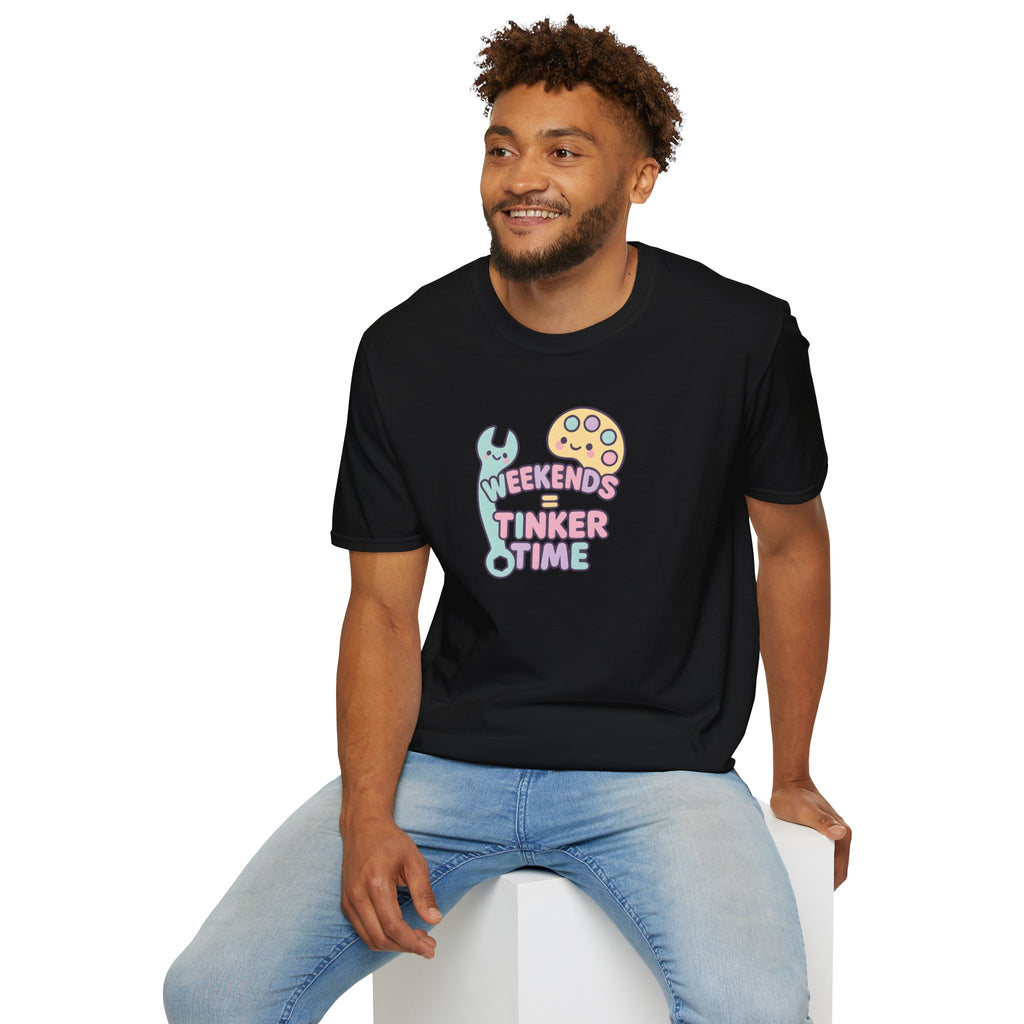 Handyman T-Shirt — "Weekends Are For Tinker Time"  30% off in the shopping cart