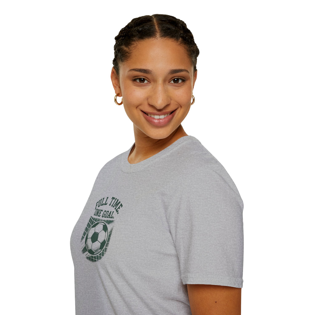 Full Time One Goal Soccer T-Shirt - Soccer Fan Tee-30% off in shopping cart