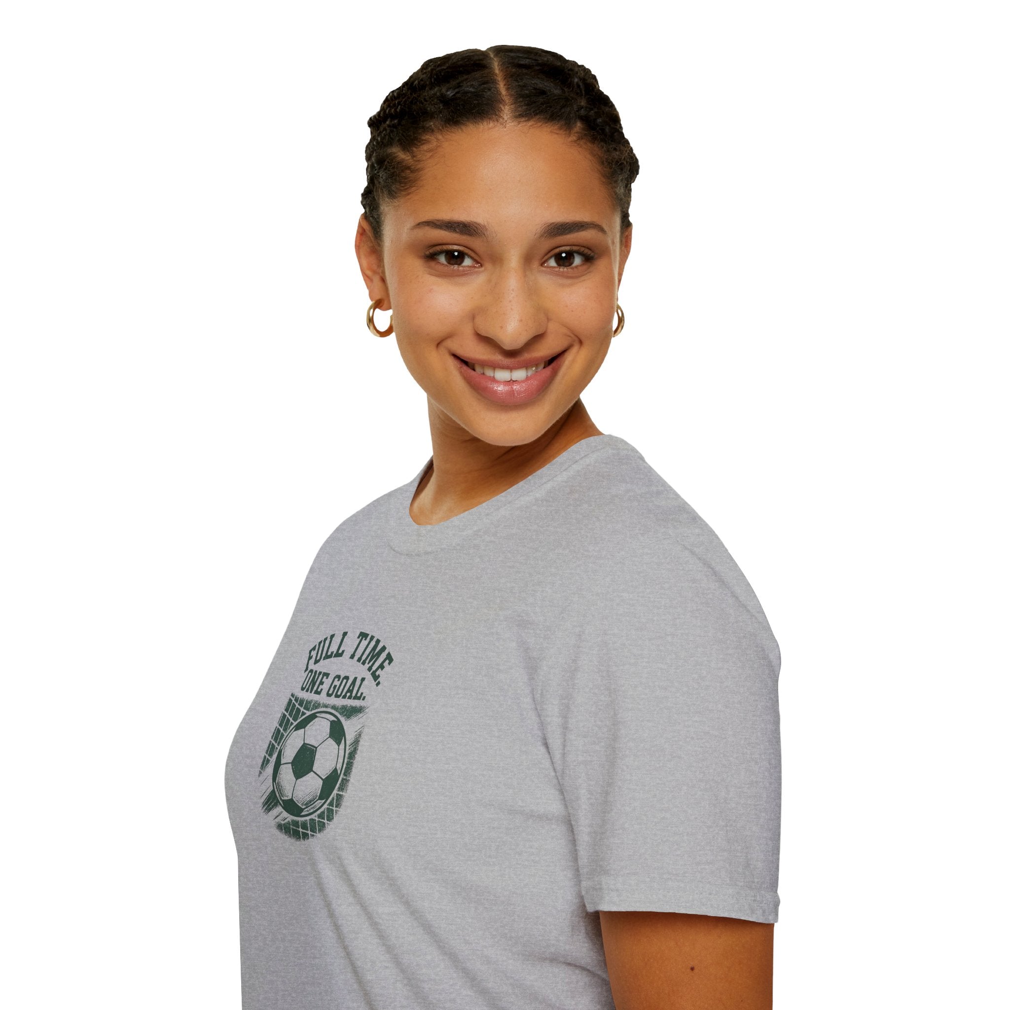 Full Time One Goal Soccer T-Shirt - Soccer Fan Tee-30% off in shopping cart
