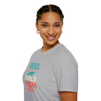 Reel Girls Fish Too T-Shirt — Women's Fishing Tee for Outdoor Anglers   30% off in the shopping cart