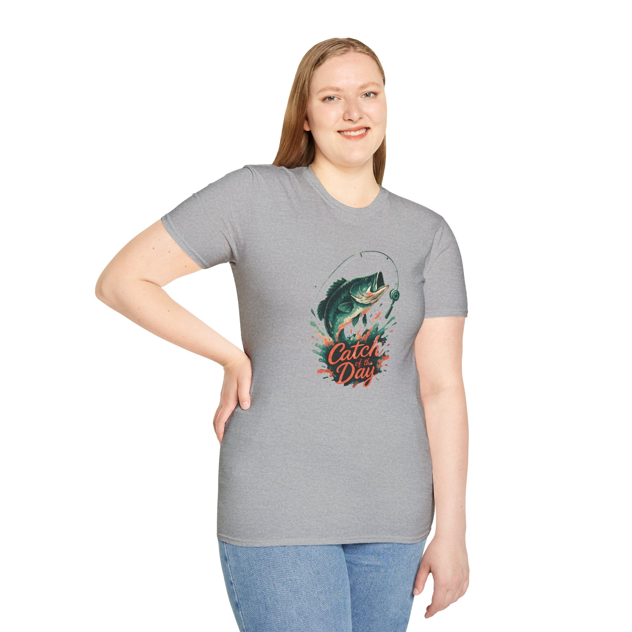 Catch of the Day Fishing T-Shirt — 'Catch of the Day' Angler Tee   30% off in the shopping cart