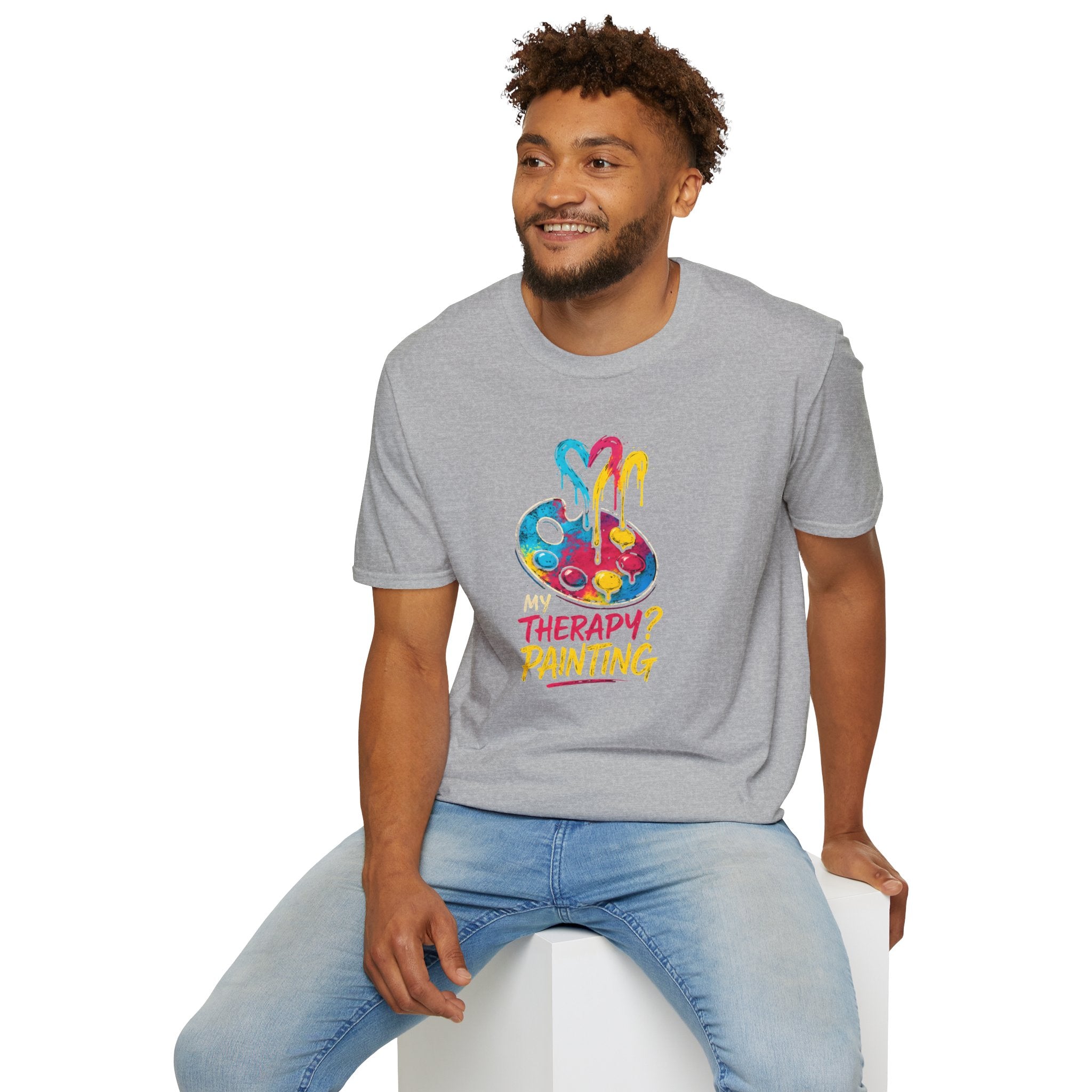 Painting Is My Therapy T-Shirt — Artist Hobby Tee       30% off in the shopping cart