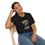 Hooked on My Hobby Fishing T-Shirt — Angler Graphic Tee    30% off in the shopping cart