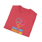 Puzzle Time Neon Heart T-Shirt