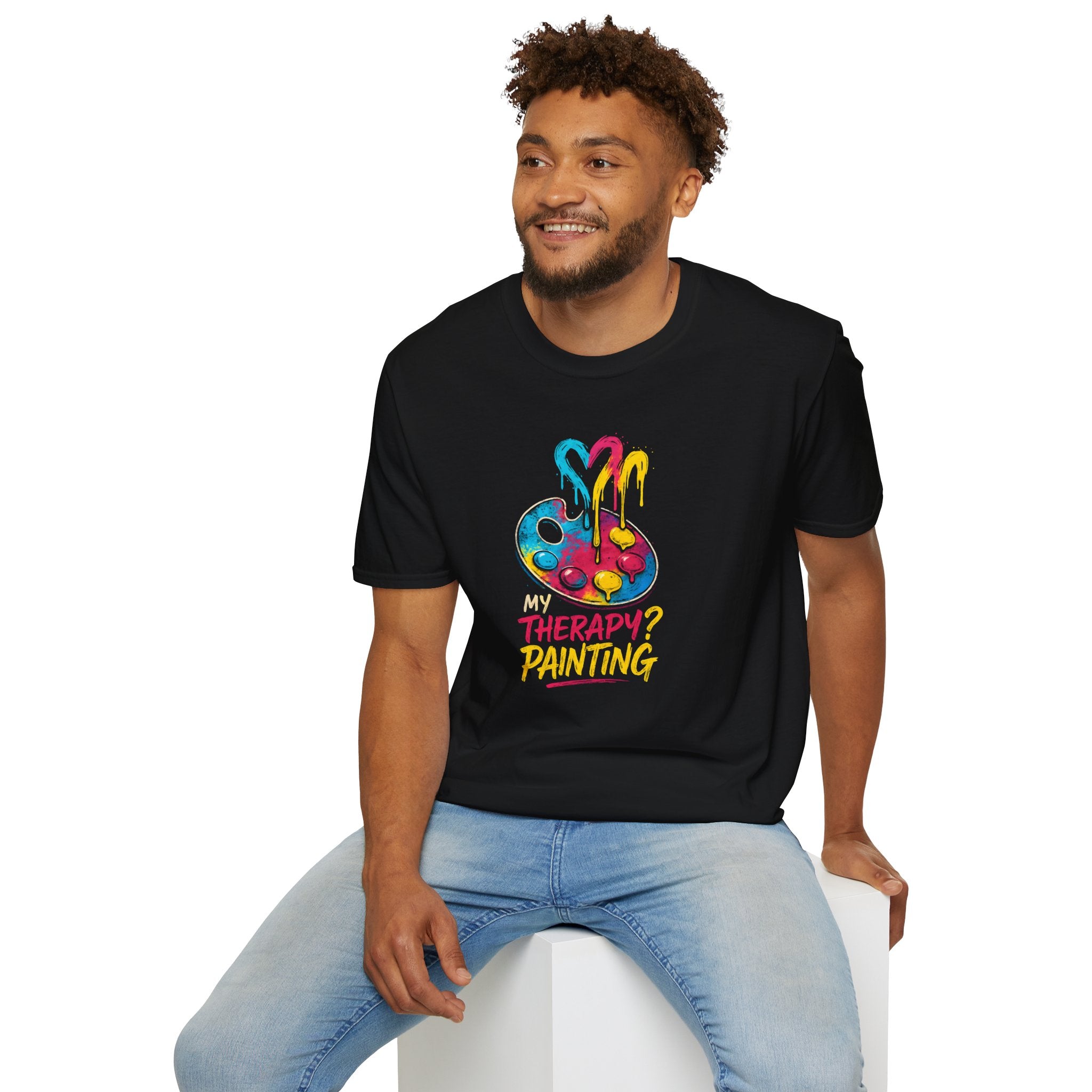 Painting Is My Therapy T-Shirt — Artist Hobby Tee       30% off in the shopping cart