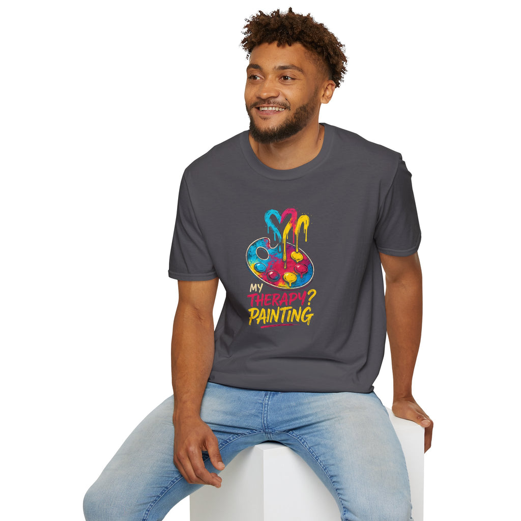 Painting Is My Therapy T-Shirt — Artist Hobby Tee       30% off in the shopping cart