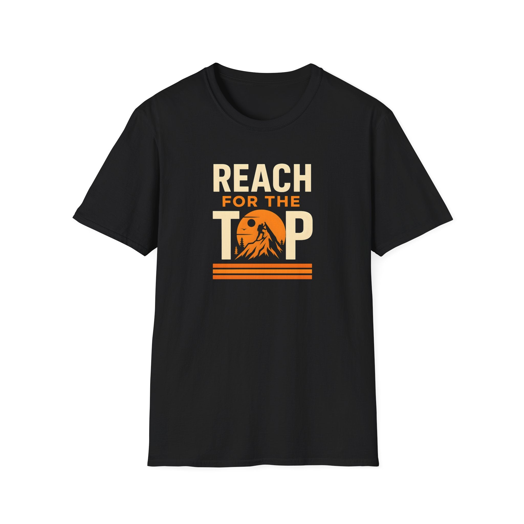 Climbing T-Shirt — "Reach for the Top" Climbers' Hobby Tee   30% off in the shopping cart