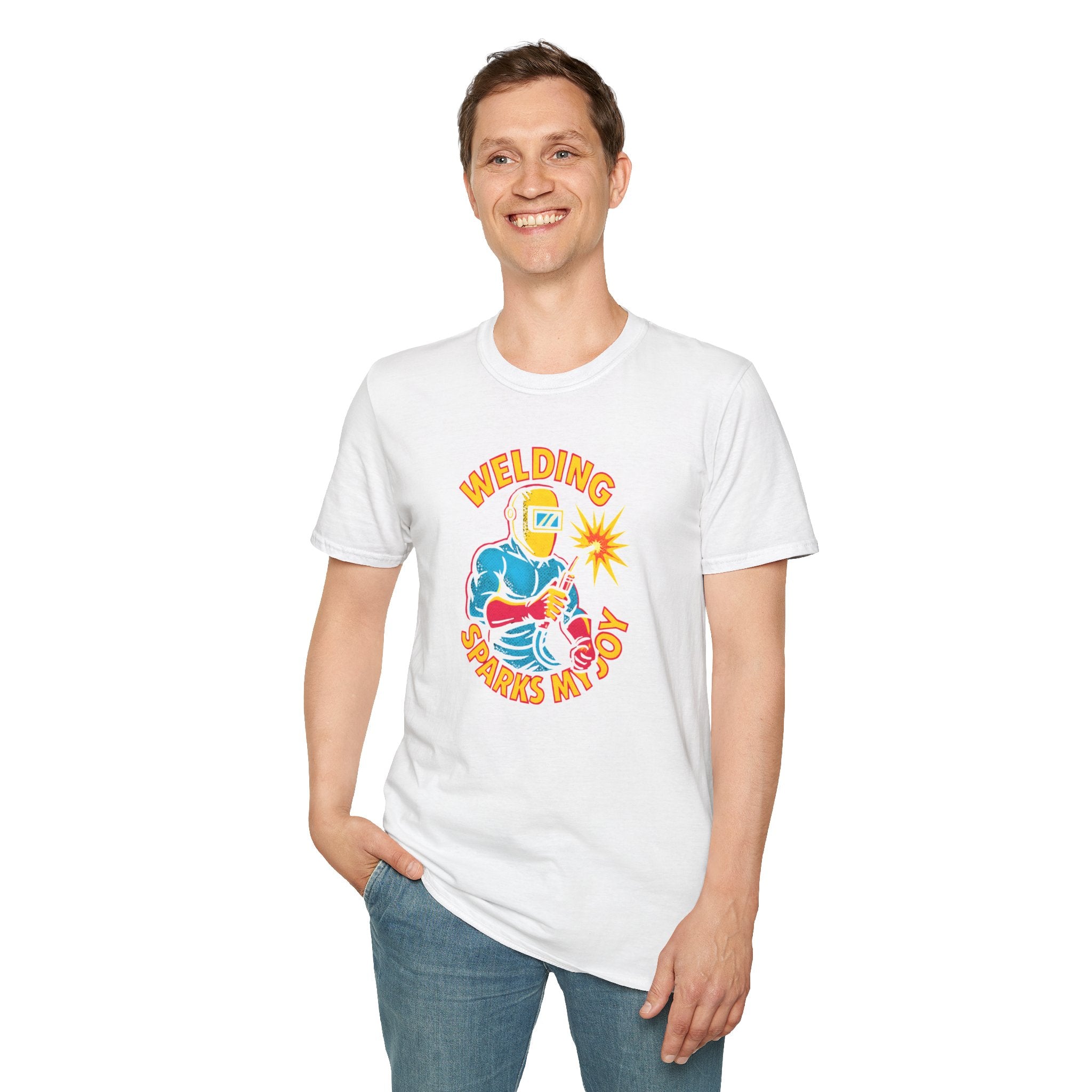 Welding Sparks My Joy T-Shirt — Welder Gift & Welding Hobby Tee-30% off in shopping cart