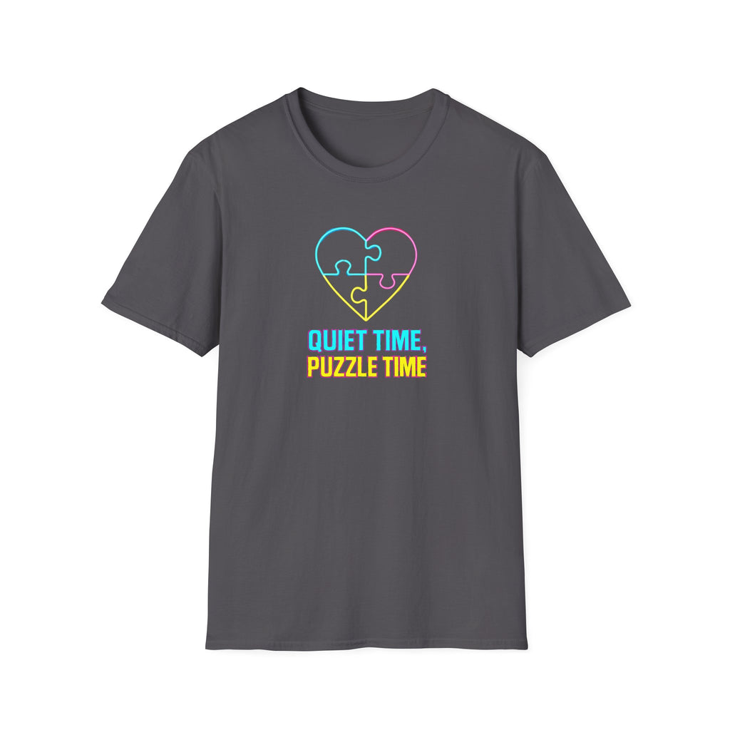 Puzzle Time Neon Heart T-Shirt