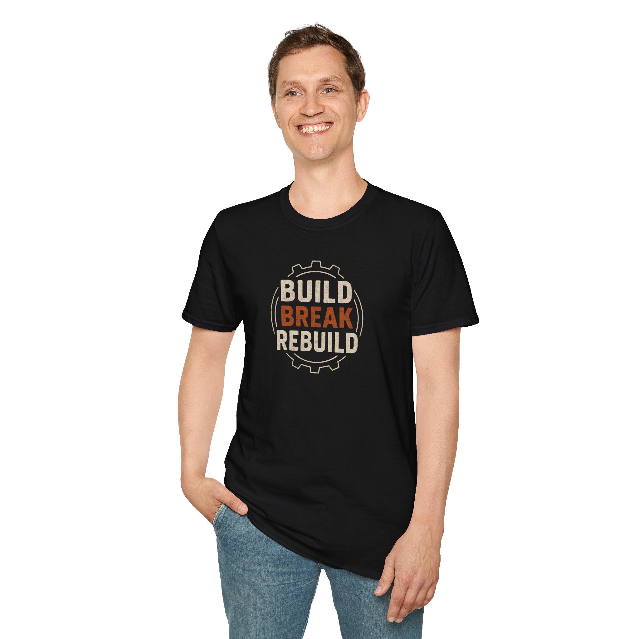 Build • Break • Rebuild T-Shirt — Handyman & DIY Enthusiast Tee-30% off in shopping cart