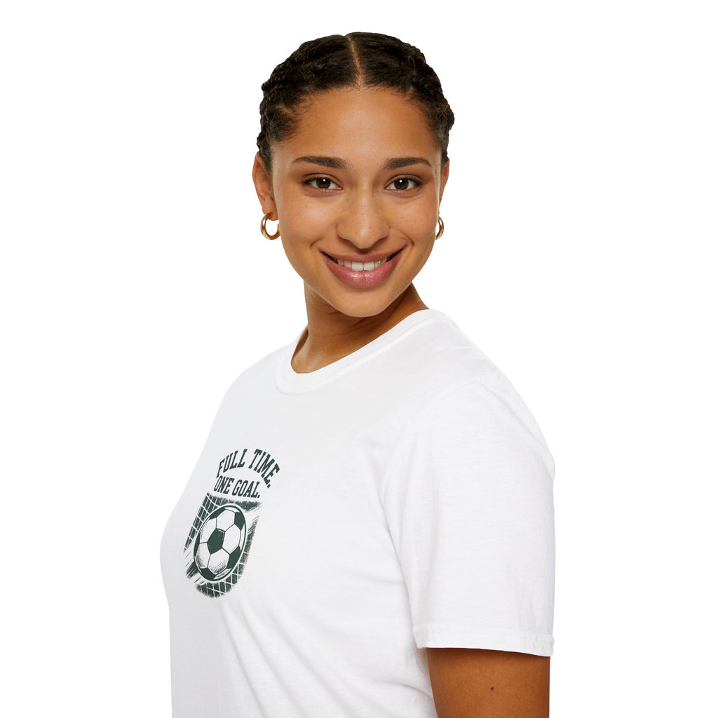 Full Time One Goal Soccer T-Shirt - Soccer Fan Tee-30% off in shopping cart