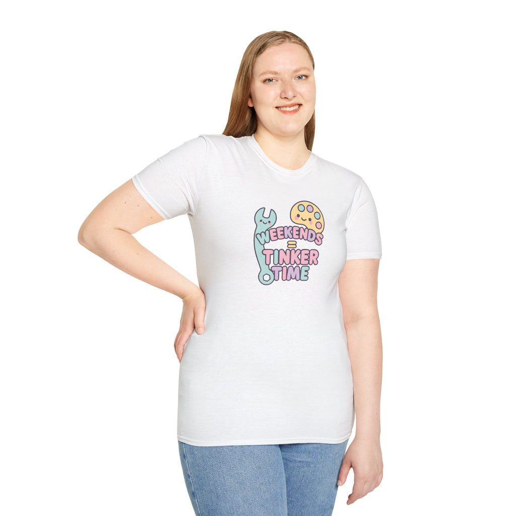Handyman T-Shirt — "Weekends Are For Tinker Time"  30% off in the shopping cart
