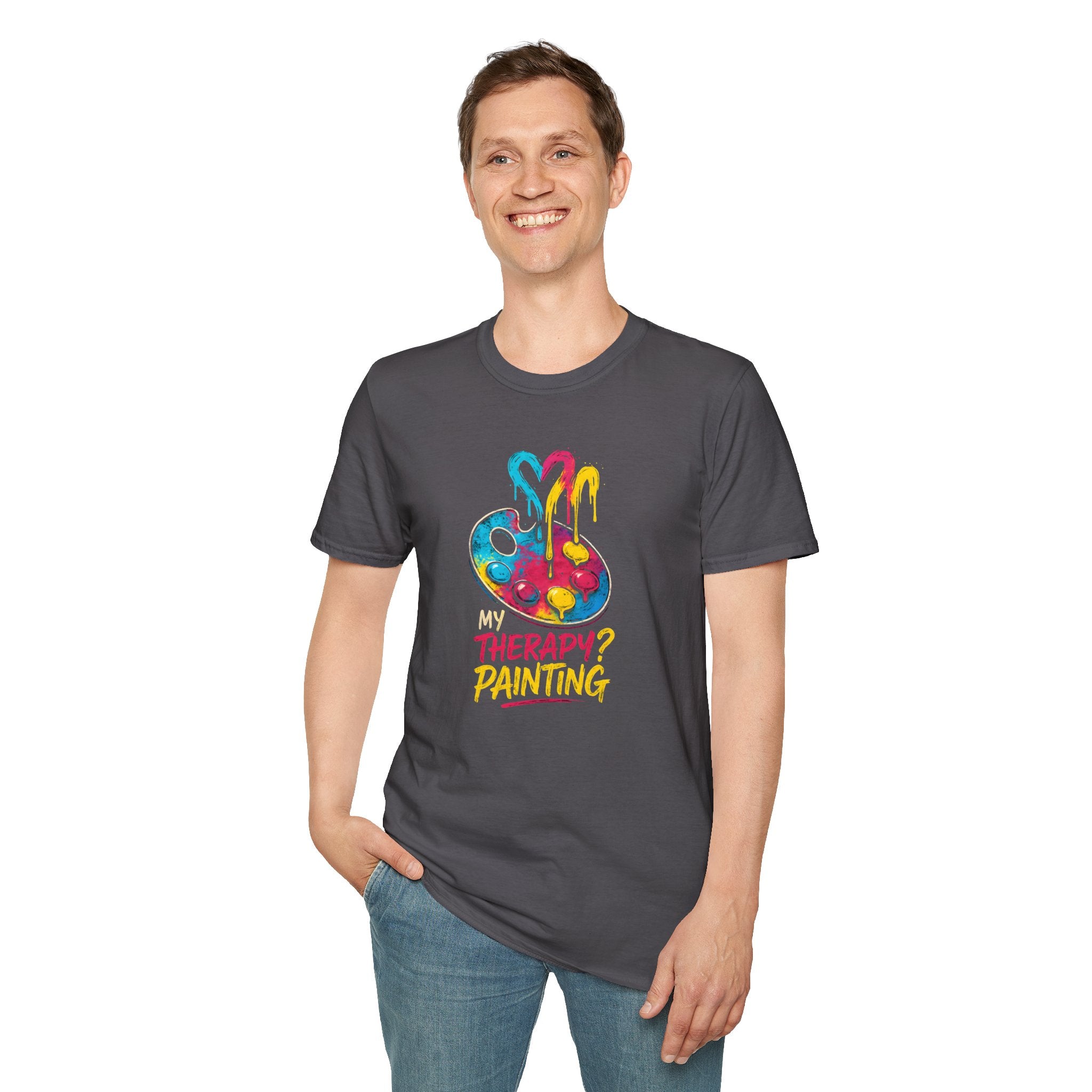Painting Is My Therapy T-Shirt — Artist Hobby Tee       30% off in the shopping cart
