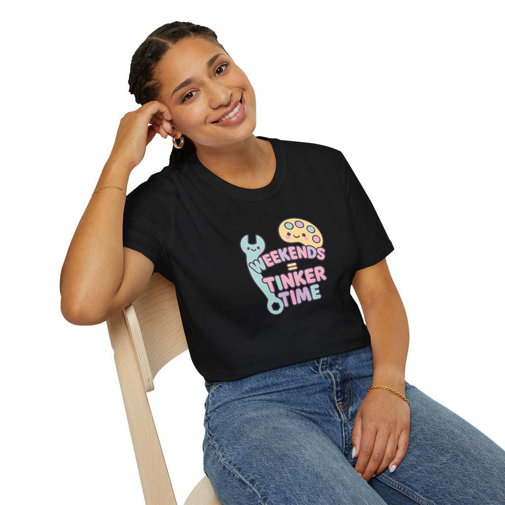 Handyman T-Shirt — "Weekends Are For Tinker Time"  30% off in the shopping cart